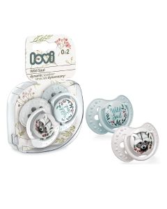 Lovi  Silicone Dynamic Soother 3-6M 2 Pcs Wild Soul Boy