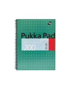 Pukka Jotta Notepad A4 100-Sheet Green - Pack Of 3
