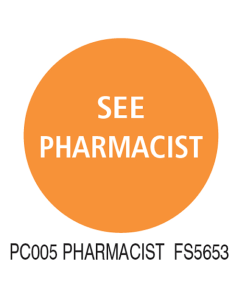 Prescription alert stickers