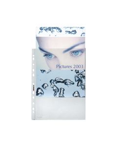 Lyreco Glass Clear A4 Punched Pockets 80 Microns - Pack of 100