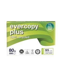Evercopy Plus Recycled Paper A4 80 gsm White -  1 Ream of 500 Sheets