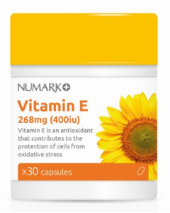 Numark Vitamin E 400iu Capsules 30s (Minimum order 6)