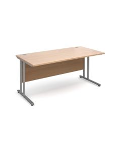 Maestro 25 SL straight desk 1400mm x 800mm  beech  - Delivery only