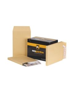 New Guardian Manilla C4 Peel And Seal Gusset Envelopes 130gsm - Box of 100
