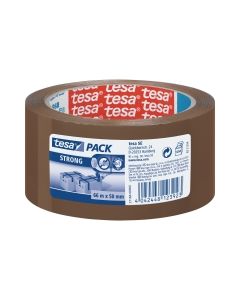 Tesa Brown Packaging Tape 50mm X 66M - 52 Microns - Pack of 6