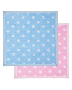 Meridiana Bathroom Spotty Facecloth Assorted