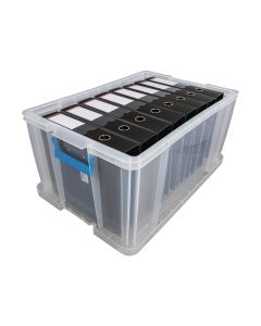 Whitefurze Allstore Clear 70 Litre PP Storage Box