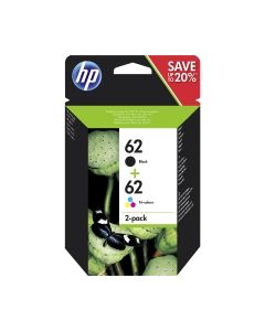 HP 62 2-pack Black/Tri-Colour Original Ink Cartridges (N9J71AE)