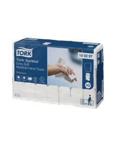 Tork Xpress H2 White 2 Ply Extra Soft Multifold Hand Towel - Pack of 21 X 100