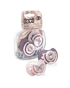 Lovi Silicone Dynamic Soother 3-6M 2 Pcs Botanic Girl
