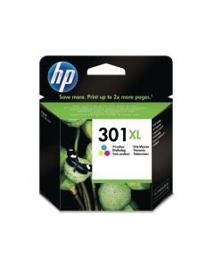 HP 301XL High Yield Tri-Colour Original Ink Cartridge (Ch564EE)