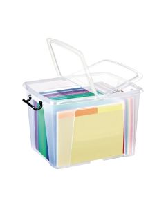 Strata Clear 40 Litre Smart Storemaster Box With Lid L500 X W395 X H320mm
