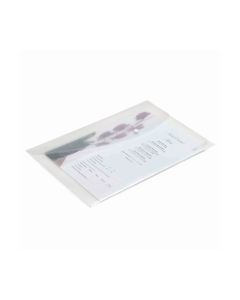 Clear Foolscap Polypropylene Popper Wallets - Pack of 5