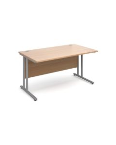 Maestro 25 SL straight desk 1200mm x 800mm beech  - Delivery only