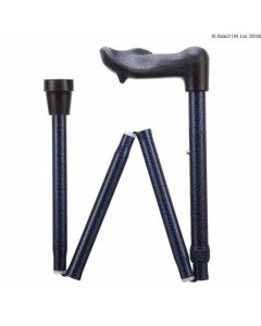 Arthritis Grip Cane - Folding, adjustable, Right Handed - Blue Ice