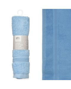 Combed Cot Facecloth Baby Blue Case Size 6