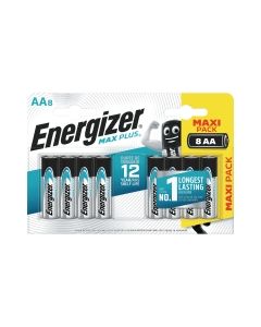 Energizer Alkaline Max Plus AA Battery - Pack of 8