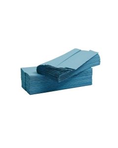 Blue 1 Ply C-Fold Hand Towels - Pack of 2880