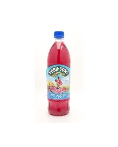 Robinsons Apple and Blackcurrant Squash No Added Sugar Bottle 1 Litre - Pk of 12