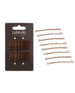 La Moda Haircare Hairgrips Medium Brown