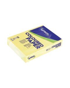 Lyreco Card A4 160gsm Canary - Pack of 250 Sheets