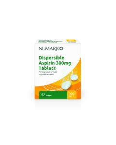 Numark Dispersible Aspirin 300mg Tablets 32's