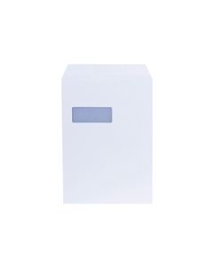 Lyreco White Envelopes C4 S/S Window 100gsm - Pack Of 250