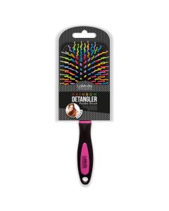 La Moda Haircare Rainbow Paddle Detangle Brush