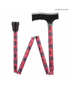 Folding Adjustable Walking Sticks - Swirl