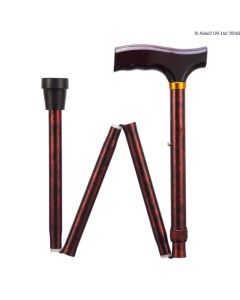 Folding Adjustable Walking Sticks - Birds Eye 33-37"
