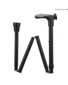 Comfort Grip Cane - Folding, adjustable, Right Handed - Black
