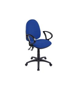 Origin High Back Operators Chair With Arms - Blue