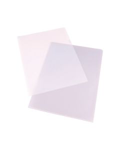 Lyreco Budget Clear A4 Cut Flush Plastic Folders 90 Microns - Box of 100