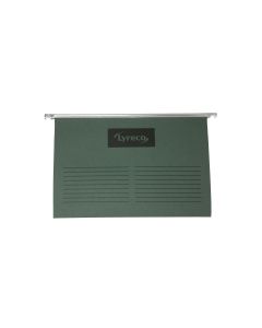 Lyreco Green Foolscap Suspension Files V Base - Pack of 50