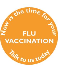 Flu Alert Sticker Roll X 1000