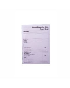 Repeat Dispensing Batch Record Pad Pk 2