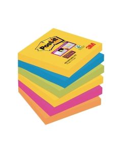 Post-It Super Sticky Notes 76X76mm Rio De Janeiro Colour Pk6