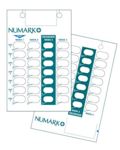 Monthly Care Home Cards Bottom Label Pressure Sealed (250)