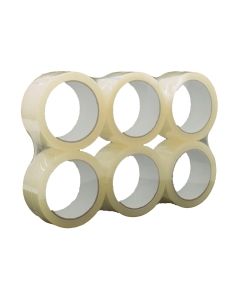 Lyreco Budget Clear Sticky Tape 50mm X 66M - Pack of 6