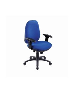 RE1 Deluxe High Back Operators Chair With Synchron - Blue