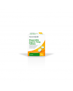 Numark Dispersible Aspirin 75mg Tablets 100's
