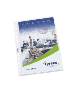 Lyreco Budget A4 Punched Pockets 55 Microns - Pack of 100