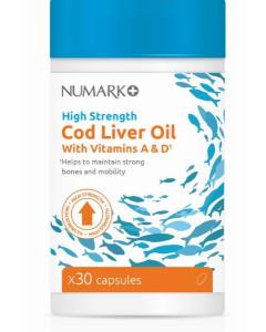 Numark High Strength Cod Liver Oil 1000mg capsules 30s (Minimum order 6)