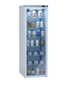 CoolMed 400L Large glass door refrigerator