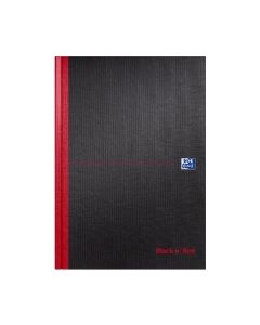 Oxford Black n' Red A4 Hardback Casebound Notebook Ruled 192 Pages Black