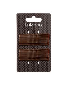 La Moda Haircare Hairgrips Large Brown