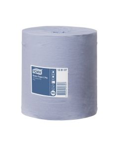 Tork Blue M2 Centrefeed 2 Ply Centrefeed Wiping Paper Roll 150M - Pack of 6