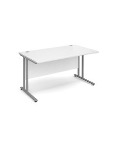 Maestro 25 SL straight desk 1200mm x 800mm white - Delivery only