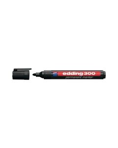Edding 300 Permanent Marker Bullet Tip Black - Box of 10