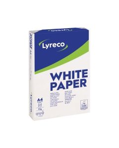 Lyreco White A4 Paper 90gsm - Box of 5 Reams (5 X 500 Sheets of Paper)